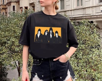 Unisex Vintage Ramones Shirt, Rock N Roll Shirt, Ramones Shirt, Rock Concert Shirt, Ramone Band Shirt, 1974 Rock Band Shirt, 1975 Tour Shirt