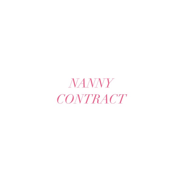 Nanny Contract