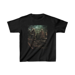 T-shirt Zombie inquietante e umoristica per bambini, Halloween, T-shirt Halloween, T-shirt spettrale per bambini