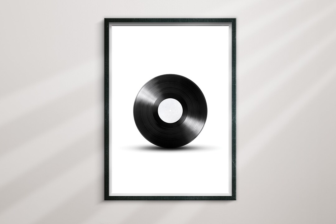 Vintage Vinyl Record Print, Vinyl Record Player Art Print, Classic Music Decor, Retro Music Wall