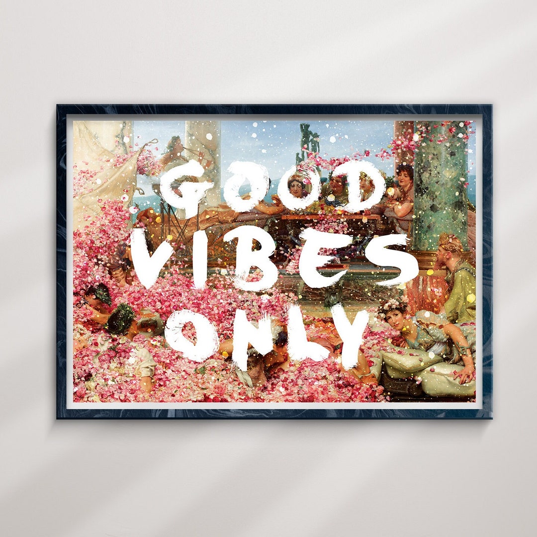 JFLLamp Good Vibes Only LED-Neonschild – Rote Wanddekoration Für Wohnzimmer, Schlafzimmer & Bar – 41.5x25.4 Cm Mit USB-Anschluss