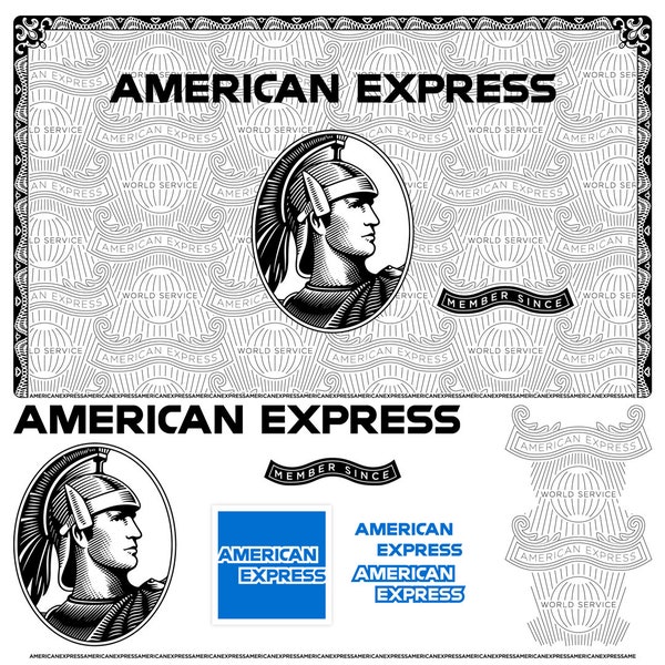 American Express Vorlage Vektor, American Express Wasserzeichen, American Express Kreditkarte Wasserzeichen, Amex SVG, AMEX Hintergrund SVG