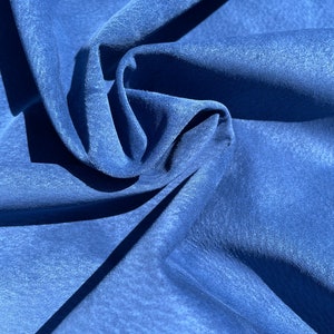 Denim Blue &quot;reversible&quot; pig suede
