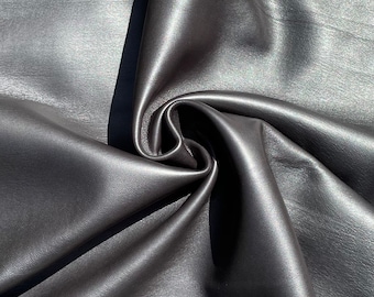 Black semi-aniline sheepskin (cloth backing)