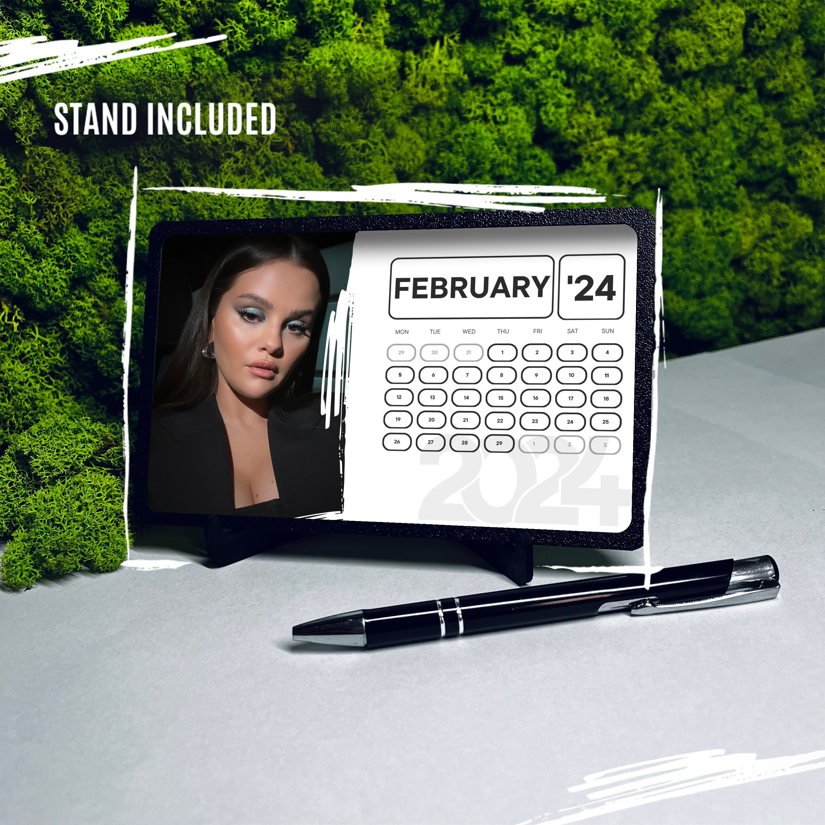 Selena Gomez Calendar 2024, Selena Gomez Calendar, Selena Gomez Desk