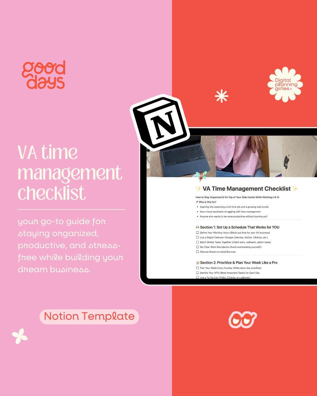 Virtual Assistants Time Management Checklist - Etsy