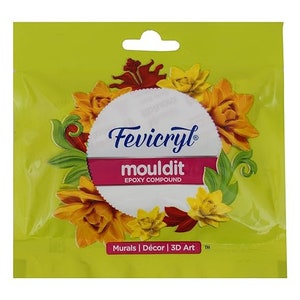 Fevicryl Mouldit Clay per Lippan Art/arte, artigianato e creazione di gioielli I composto epossidico Mold It Clay