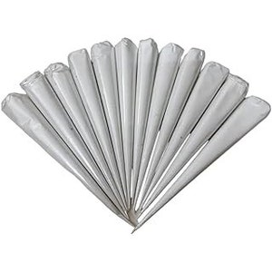 Coni in ceramica bianca da 10 pezzi per arti e mestieri, arte Lippan, arte Mandana, ceramica, fodera, scopi decorativi fai da te, cono decorativo arte lippan