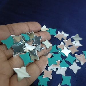 1000 pcs star shape small mirrors | embroidery mirrors | lippan art mirrors
