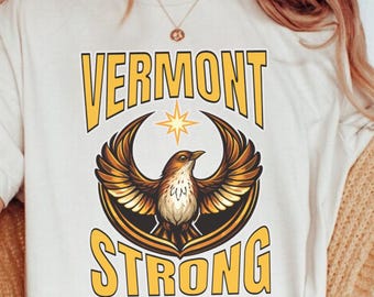 Vermont Rebel Bird Alliance Hermit Thrush Shirt, VT Strong State Pride No Kings Subtle Fuck Trump Tshirt, Radal Left Scum Protest Sweatshirt