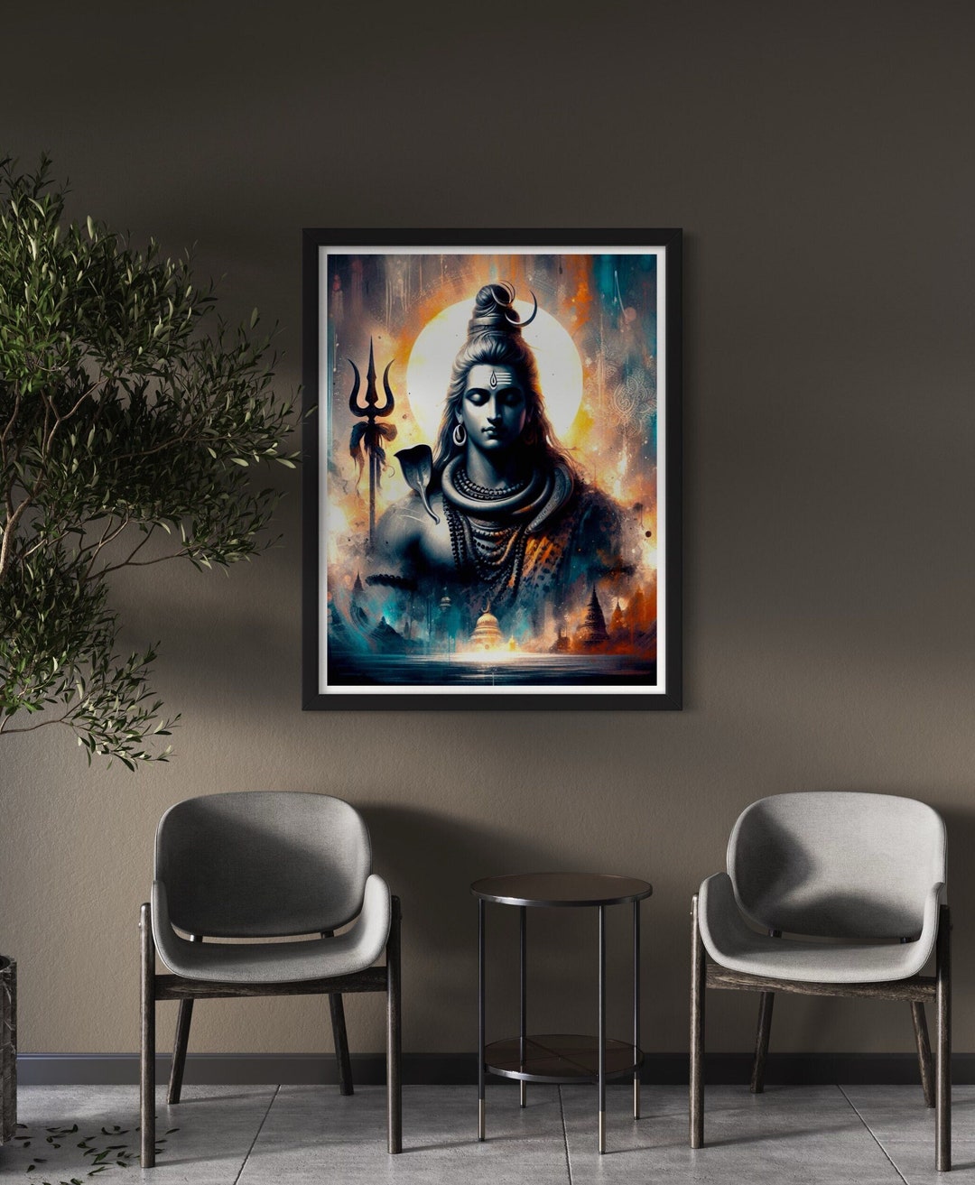 Lord Shiva A2 Poster Print: Hindu God Wall Art - Etsy