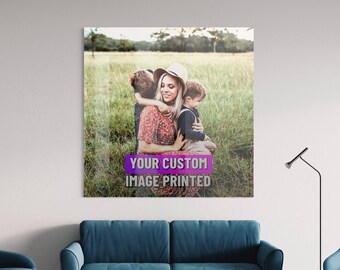 Impresión fotográfica acrílica personalizada, arte mural de vidrio personalizado