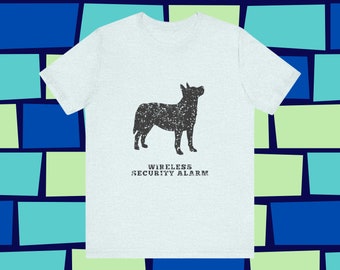 Cattle Dog Distressed Logo graphic tee- T-shirt-Jersey Short Sleeve-Gender Neutral,dog lover gift, blue heeler, red heeler