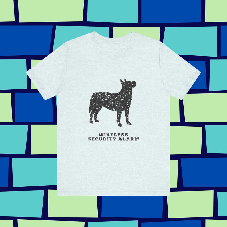 Cattle Dog Distressed Logo graphic tee T-shirt-Jersey Short Sleeve-Gender Neutral,dog lover gift, blue heeler, red heeler image 2