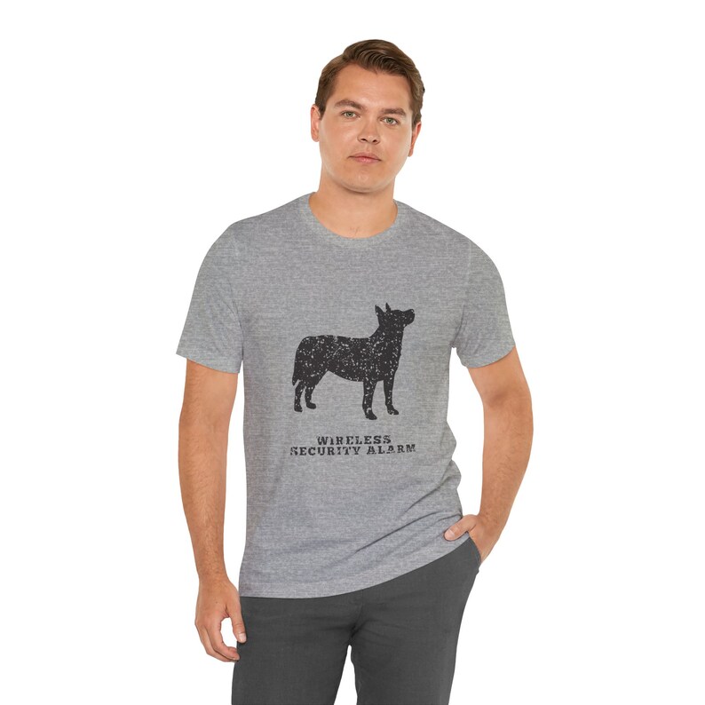 Cattle Dog Distressed Logo graphic tee T-shirt-Jersey Short Sleeve-Gender Neutral,dog lover gift, blue heeler, red heeler image 4