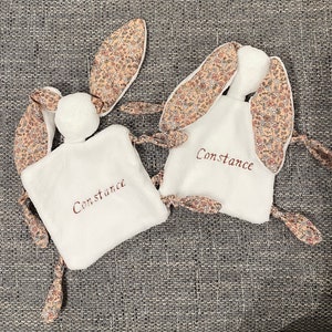 rabbit comforter/ customizable comforter/ personalized rabbit