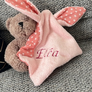 rabbit comforter/ customizable comforter/ personalized rabbit