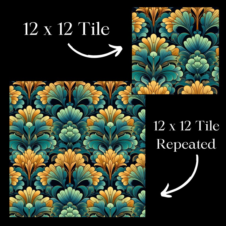 Art Nouveau Motif, Vintage, Elegant, Detailed, Ornate, Classic, Crafts