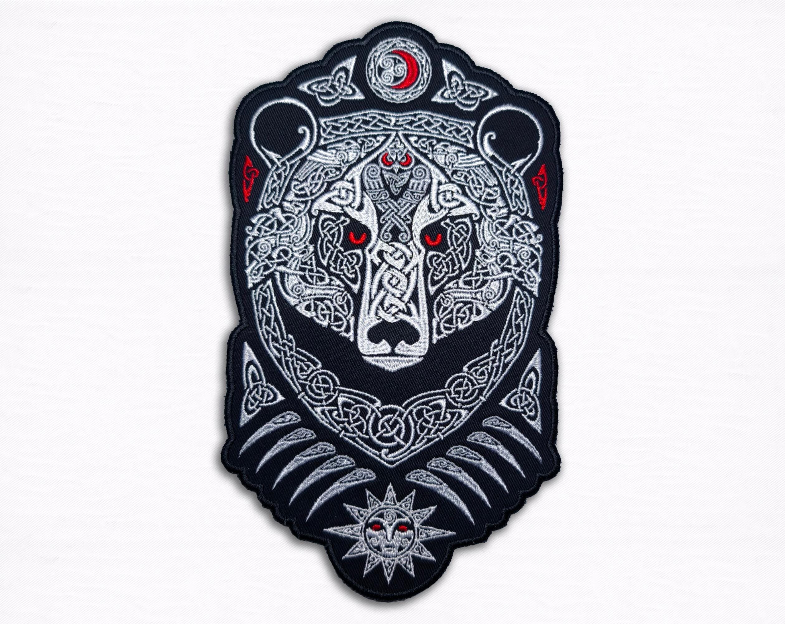 Viking Bear Valhalla Back Patch – 11"- 14" in Large Norse Iron On - Etsy