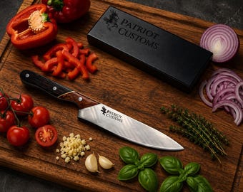 Handmade Chef Knife, NOTRO-V Stainless Steel, Segmented Handle