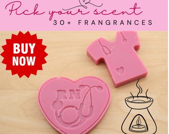 RN Hand-Poured Soy Wax Melt • Nurse Appreciation & Self‑Care Gift