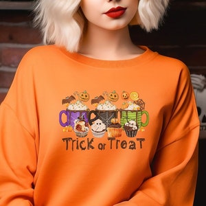 Trick or Treat Sweatshirt, Halloween Shirt, Halloween Candy Shirt, Sweatshirt for Trick or Treating, Cute Sweatshirt for Halloween