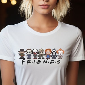 Horror Movie Shirt, Horror Friends Tshirt, Horror Movie Lovers Shirt, Gift for Horror Lovers, Gift for Horror Fans Shirt