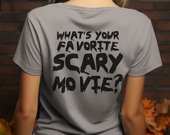 Scream Halloween Shirt, Scream Short Sleeve Shirt, Whats Your Favorite Movie Shirt, Horror Movie Fan Shirt, Scream Fan Shirt