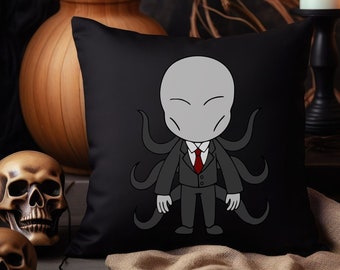 Slender Man Pillow, Horror Themed Pillow, Horror Movie Pillow, Creepy Pillow, Halloween Pillow, Pillow for Horror Fans
