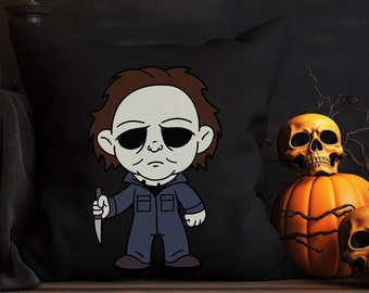 Cuscino di Halloween, cuscino decorativo di Halloween, cuscino da divano di Halloween, cuscino di Michael Myers, cuscino spettrale, cuscino per gli appassionati di film horror