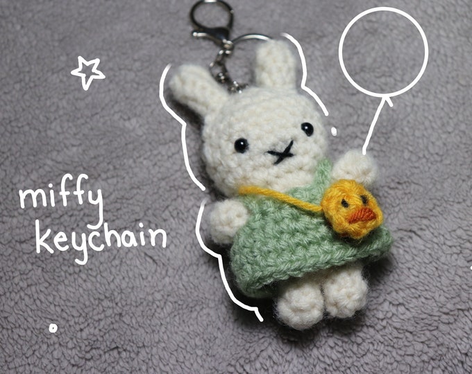 Miffy Plush Keychain Etsy