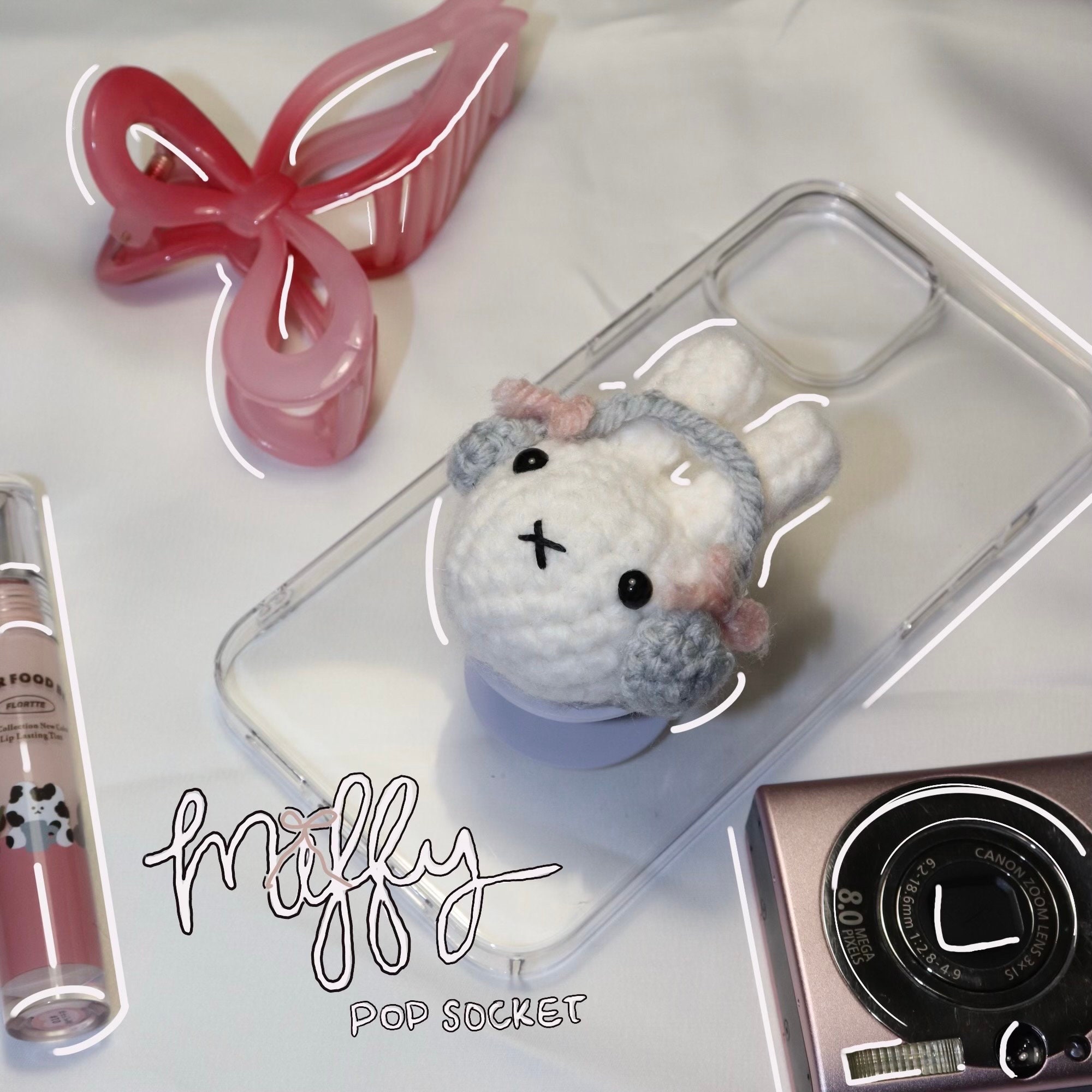 Fuzzy Pop Socket UK - Main Image