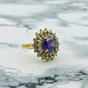 Amethyst Women Ring, Handmade Women&#39;s Ring, Turkish Handmade Ring, Authentic Ring, Ottoman Ring, 925K Ladies Ring, Jewelry Gift For Women