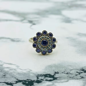 Amethyst Women Ring, Handmade Women&#39;s Ring, Turkish Handmade Ring, Authentic Ring, Ottoman Ring, 925K Ladies Ring, Jewelry Gift For Women