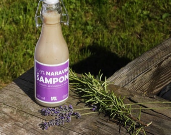 100% Natural shampoo made from nettle, rosemary and lavender, 250 ml l Nettle and Herb Liquid Shampoo