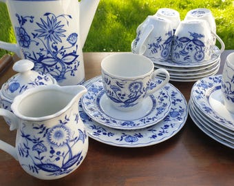 タイヒェルト マイセン ザクセン オニオンパターン プレート 直径27 cm