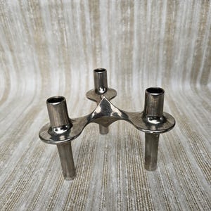 Vintage candle holder BMF modular plug-in system designed by Nagel and later produced by BMF.