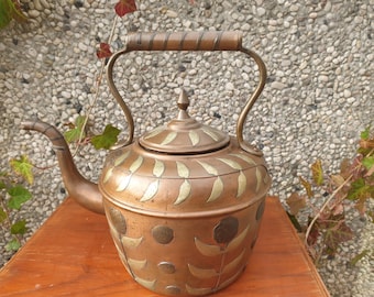 Authentic metal teapot - watering can - copper jug