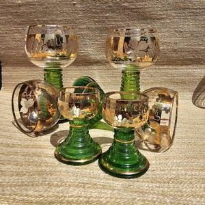 Wein Römer Weingläser, weinlaub Mustern 5 Stück