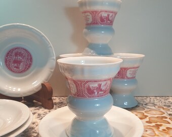 Villeroy & Boch Heinrich Asbach Uralt Rüdesheim porcelain - 4 x GROG place setting