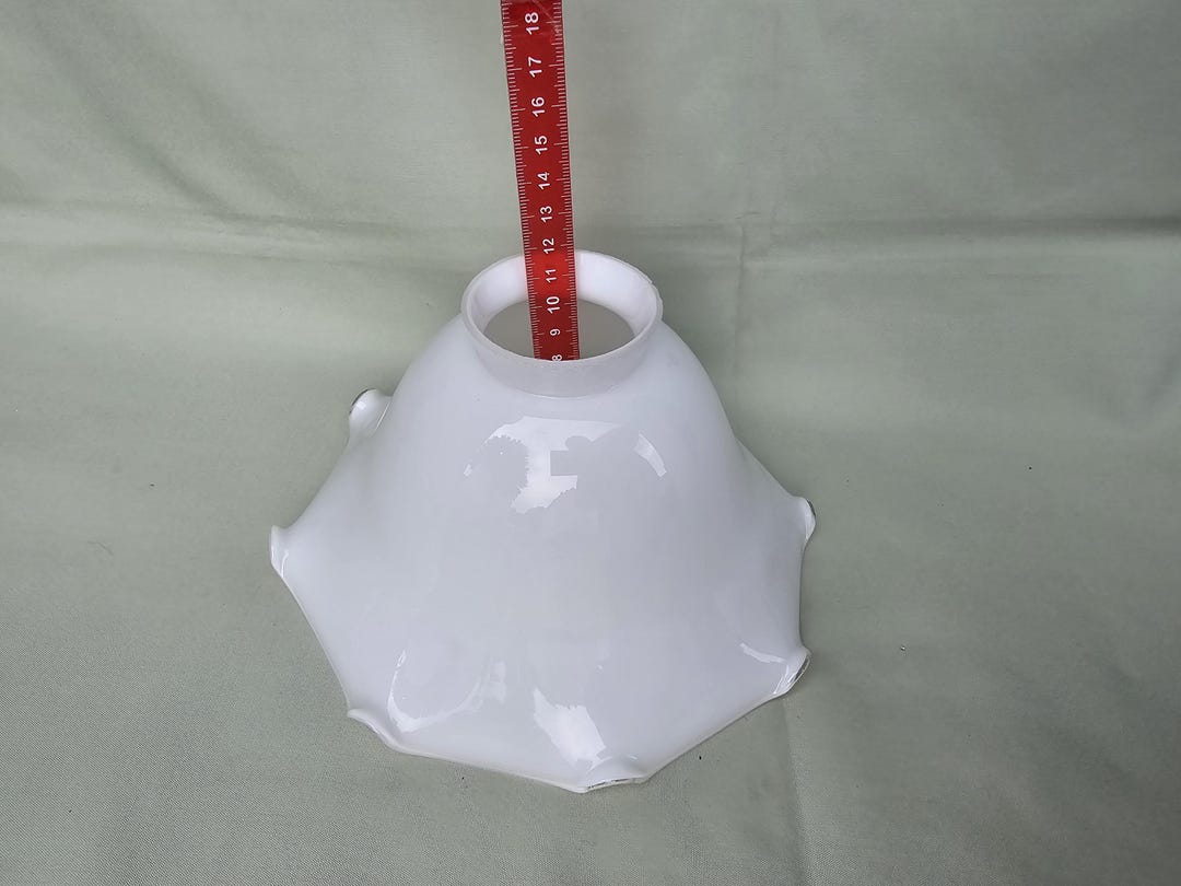 Vintage Glaskugel Kugelförmiger Glaszylinder Lampenschirm Ersatz – Milchglas, 120 Mm, 58 Mm Öffnung, Für Pendelleuchten, Esstisch & Flur