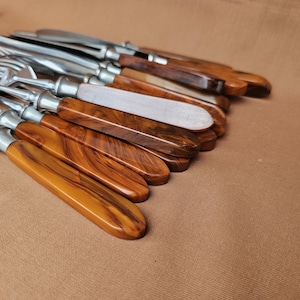 Bakelite cutlery Solingen 7+7, 14 pieces forks and knives