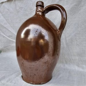 Wine jug, stoneware jug, glazed jug 30 cm tall