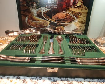 BSF dinner and fish cutlery for 6 people, silver, 90 plating