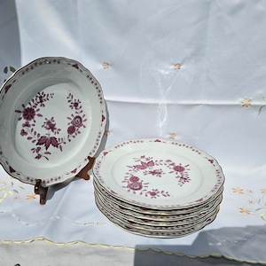 Hutschenreuther dinner plate 24.5 cm, Maria Theresia Linderhof gold rim plate 1 piece