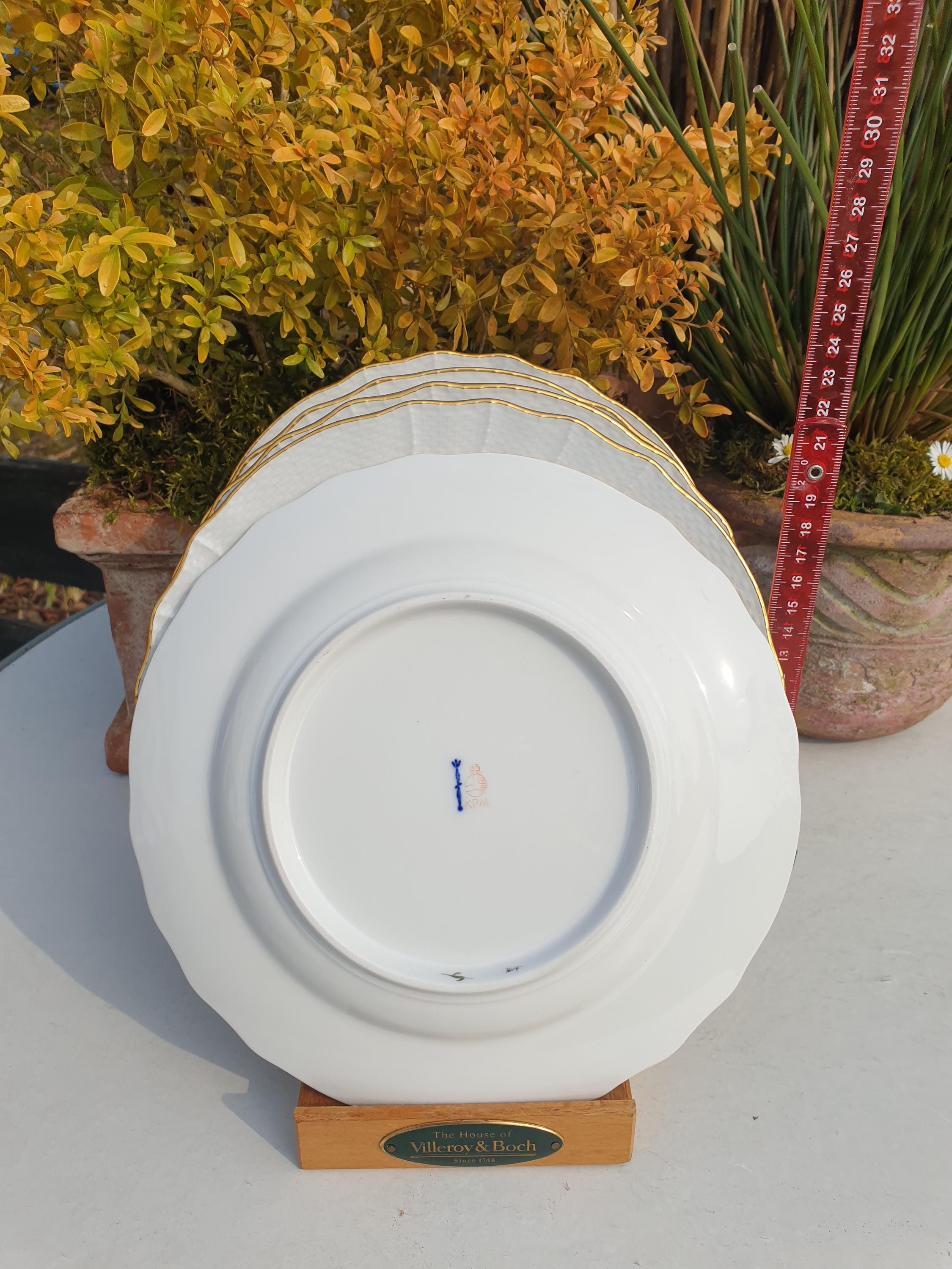 KPM ベルリン プレート ブレッドプレート ノイオシエ 花 蝶 装飾 36