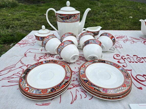 Hutschenreuther Leonard Paris Camaro Coffee Service for 6 People