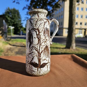 German ceramic vase Scheurisch ceramic vase in Fat Lava style, 1970s