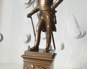 Bronze sculpture, original artwork honoring the French commander, giant Napoleon sculpture