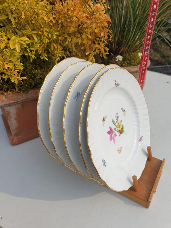 KPM ベルリン プレート ブレッドプレート ノイオシエ 花 蝶 装飾 36